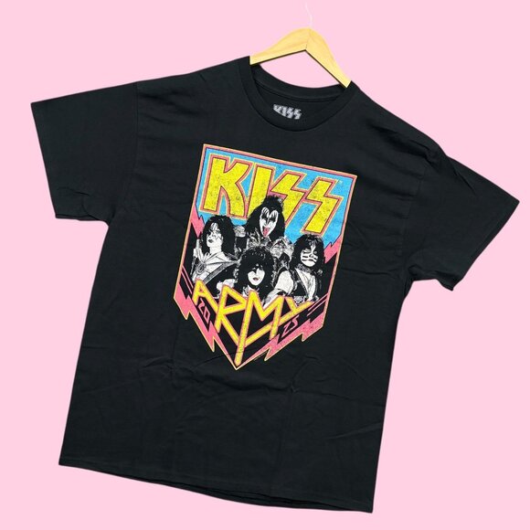 Kiss Army 2025 Badge Heavy Metal Band Poster Tee XL - Picture 3 of 4